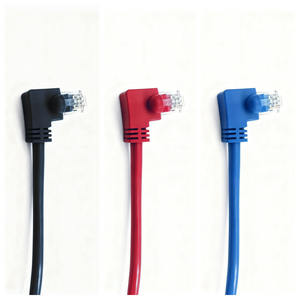 <span class=keywords><strong>สาย</strong></span>อีเธอร์เน็ตคุณภาพสูง HOTION Cat5 Cat5e Cat6 หัวต่อ RJ45 แบบงอ 90 องศา ซ้ายหรือขวา <span class=keywords><strong>สาย</strong></span>แพทช์เน็ตเวิร์ก UTP/FTP - Product Image 1