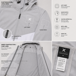 Ensemble pull et coupe-vent à fermeture éclair X Sports City pour homme – Respirant, décontracté, pour l'automne – Une ville, tous les sports, passion sans fin – Logo X - Product Image 4