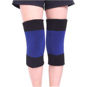 Genouillères personnalisées en tissu tricoté polyester élasthanne, rembourrage épais en mousse, protection complète et flexible - Product Image 3