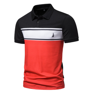 เสื้อโปโลพรีเมียมสำหรับผู้ชาย – ปักลายตามสั่ง ผ้าระบายอากาศ แขนสั้น เสื้อผ้าลำลองสำหรับธุรกิจ - Product Image 1