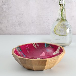 Bols de service à salade modernes faits à la main en bois de manguier et d'acacia, vaisselle de fête, prix de gros usine HANDICRAFT HUB - Product Image 2