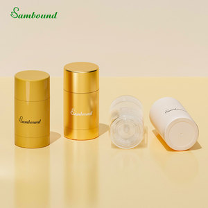 Tubos de desodorante ecológicos personalizados al por mayor de 75 g con tapa de plástico PP galvanizada en oro para envasado de desodorante sólido - Product Image 5