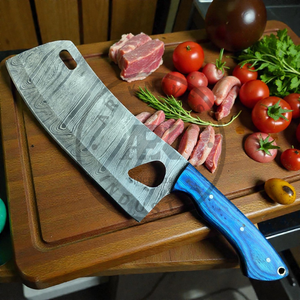 Couteau de boucher professionnel de haute qualité en acier Damas, couteau de cuisine, distributeur en gros USA UE, hachoir lourd, vente chaude - Product Image 2