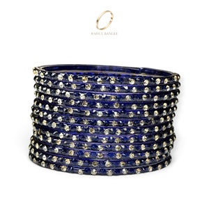 Bracelets tendance en perles de verre bleu cachemire en forme de goutte de pluie, directement de l'usine, pour femmes, pour les mariages et les occasions festives, à prix de gros - Product Image 5