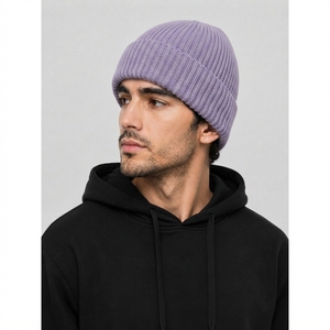 Men Stretch Knit Beanie <b>Cap</b> Warm Soft Winter Skull <b>Hat</b> Ribbed Foldable Casual Outdoor Running Hiking Daily Headwear - Product Image 6