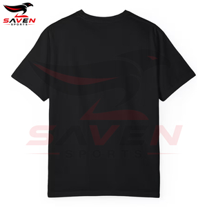 T-shirt en coton noir pour homme, motif grue volante vintage, strass thermocollés, coupe oversize, style streetwear - Product Image 2