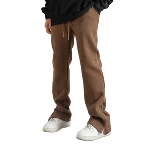 Pantalon en coton de qualité supérieure, coupe droite décontractée, pour hommes et femmes - Product Image 5