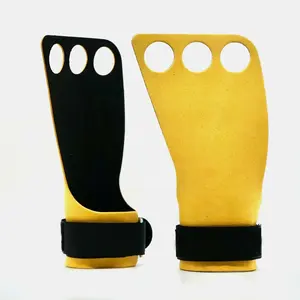 Kunden spezifische Crossfit-Trainings handschuhe mit Handgelenks tütze für das Training im Fitness studio Gewichtheben Silikon polsterung mit starkem Griff für Männer und Frauen