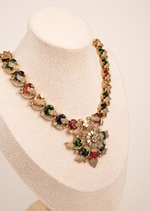 Collar de Diamantes Americanos Premium, Joyería de Lujo Estilo Bollywood, Collar AD de Lujo, Joyería Nupcial, Collar de Circonitas, Regalo para Ella - Product Image 4