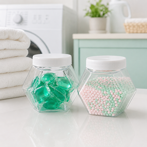 Frasco Transparente Hexagonal de Plástico PET de 2200 ml para Almacenamiento de Dulces, con Tapa Blanca de Rosca, para Alimentos y Bocadillos, Fabricante de Vietnam - Product Image 6