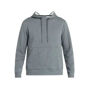 Sudadera con Capucha para Hombre, Color Sólido, Informal, para Otoño, 100% Algodón Tejido, Transpirable, 300g, Gris, Producto Más Vendido - Product Image 1