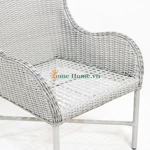 Fauteuil d'extérieur en plastique et aluminium de qualité supérieure, résistant aux intempéries, pour café - Chaise de bistrot minimaliste et moderne - Product Image 5