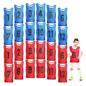 Sports Pinnies Numbered Practice Vest Pennies for <b>Soccer</b> Basketball Training Jersey Bibs Team Scrimmage Breathable Mesh Athletic - Product Image 1