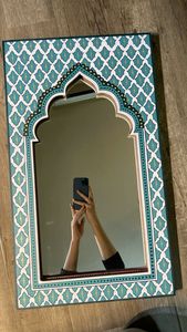 Bone Inlay <b>Mirror</b> Frame Stylish Hand <b>Crafted</b> Bone & Mother of Pearl Inlay <b>Mirror</b> Frame for Home Hotel Restaurant Decoration - Product Image 6