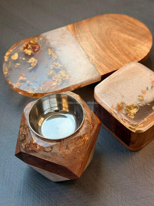 Nouveau design époxy arabe Oud Box évaporateur bois résine ensembles d'encensoirs combinés brûleur d'encens charbon de bois porte-encens Bakhoor - Product Image 5