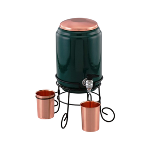 Dispensador de Agua de Cobre con Diseño de Pavo Real y Grifo para Almacenamiento y Servicio de Agua Fría - Product Image 4
