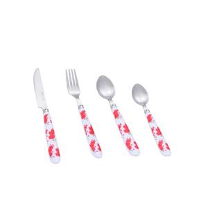 Juego de Cubiertos de Acero Inoxidable Ecológico y Sostenible de Primera Calidad, Mango Colorido, Diseño Moderno, Apto para Lavavajillas, Vajilla Duradera - Product Image 1