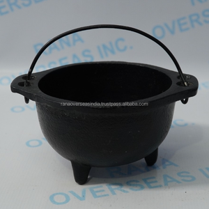 Caldero de Hierro Fundido Tradicional Hecho a Mano con Asa para Rituales, Decoración, Quemar Incienso, Meditación y Exhibición Decorativa de Mesa - Product Image 5