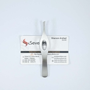 Sevetlana แหนบถอนขนคิ้วทำจากผ้าซาตินทำจากสเตนเลสสตีลสวยงามแบบอุตสาหกรรม - Product Image 3