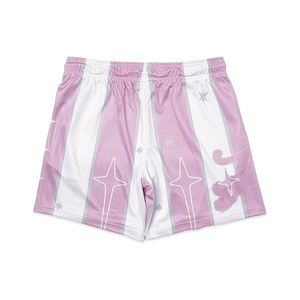 Shorts de sport décontractés pour hommes en maille double couche avec dentelle, légers, 100 % polyester, fermeture à cordon, qualité supérieure, OEM - Product Image 2