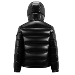 ATLANTIC invierno hombres impermeable Reversible Puffer chaqueta cortavientos cremallera capucha ODM/OEM suministro bordado Decoración - Product Image 3