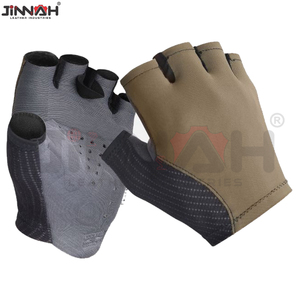 Gants de cyclisme en cuir et néoprène lavables, demi-doigts, couleur personnalisable, haute qualité, prix de gros, nouvelles arrivées - Product Image 3