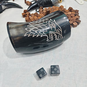 Dados de cuerno de búfalo 100% de alta calidad, dados de juego de 6 caras, dados pulidos de lujo de 25 mm de alta calidad a precios económicos - Product Image 2