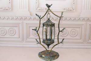 Farol Metálico de Primera Calidad con Soporte de Hierro Resistente para Decoración de Hogar de Lujo e Iluminación Ambiental - Product Image 5