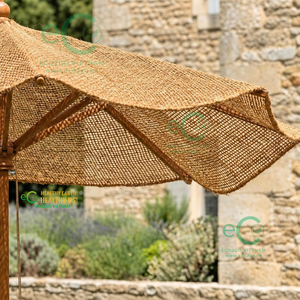 Sombrilla de Fibra de Coco Natural para Exteriores, Protección Solar para Playa, Resort, Patio, Jardín y Paisajismo Tropical Eco2go Vietnam - Product Image 6