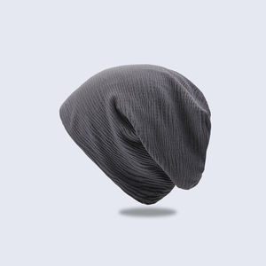 100% Cotton Custom Solid Beanie Knit Baggy <b>Hat</b> Soft Confinement Beanie Sleeping Cap Lightweight Breathable Skull Cap - Product Image 3