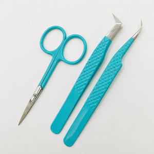 HARRAR GROUP COMPANIES – Ensemble de pinces à cils de précision en acier inoxydable et ciseaux, 13 cm de longueur, pointe lisse pour extensions de cils - Product Image 6