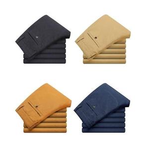 Pantalon chino en coton sur mesure pour homme, grande taille, coupe large et droite, élastique, vente en gros directe usine, export BD, OEM - Product Image 1