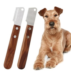Peine Profesional para Perros de Acero Inoxidable con Mango de Madera, Cuchilla para Deslanar, Removedor de Pelo de Mascotas, Accesorios para Eliminar el Exceso de Subpelo - Product Image 6
