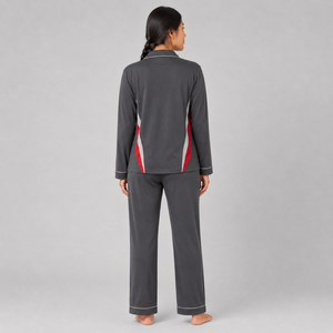 Ensemble de pyjama pour femmes écologique, impression personnalisée, coton respirant, léger, confortable, ensemble de vêtements de nuit pour femmes, fournisseur en gros - Product Image 5