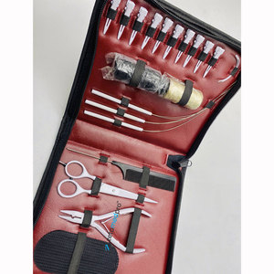 Kit d'outils professionnels de haute qualité en acier inoxydable pour extensions de cheveux, avec logo personnalisé, pinces blanches - Product Image 3