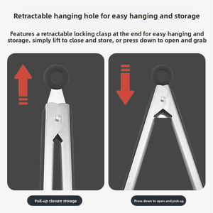 Premium Chef <b>Tongs</b> For Restaurant Buffet Kitchen Cooking Grilling Frying Baking And <b>Serving</b> Food Easily - Product Image 2
