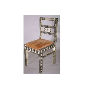 Fauteuil de détente de style moderne et luxueux pour la maison, le bureau, les restaurants et les hôtels, inclinable électriquement, avec revêtement en cuir, pieds en bois et incrustations en os. - Product Image 1