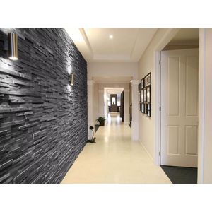 Piedra de Pizarra Negra Natural Jak para Pisos, Revestimiento de Paredes, Pavimentación y Proyectos Arquitectónicos Modernos - Product Image 4