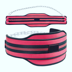 High Quality Heavy Duty Non-Slip Unisex Dip <b>Belt</b> Custom Size Neoprene Lifting <b>Belt</b> with <b>Chain</b> for Fitness Made in Pakistan - Product Image 5