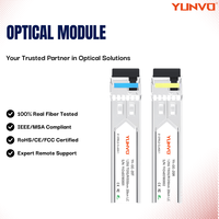 Module SFP YUNVO 1.25G LC/SC, émetteur-récepteur optique monofibre Gigabit BiDi, 3/20/40/60/80/100/120/160 km avec fonction DDM