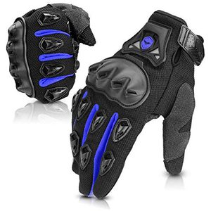 Guantes de Motociclismo, Protección Completa para los Dedos, Guantes de Carreras Transpirables Antideslizantes, Guantes Tácticos para Motocicleta y Ciclismo - Product Image 1