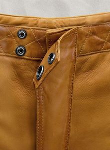 กางเกงหนังสีมัสตาร์ดไหม้ยี่ห้อ Outlaw - Product Image 5