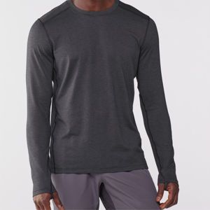 Camiseta Personalizable de Manga Larga para Hombre, de Alta Calidad, Ligera, Cuello Redondo, Lisa, con Logotipo, Estilo Casual, 100% Algodón - Product Image 1