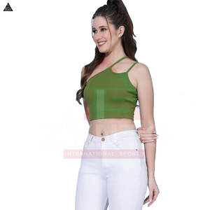 เสื้อครอปท็อปสั่งทำพิเศษ บริการ OEM เสื้อครอปท็อปลำลองสำหรับออกกำลังกาย แขนสั้น ทรงเข้ารูป ราคาประหยัด - Product Image 6