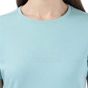 Camiseta de Algodón 100% Personalizada al por Mayor con el Logotipo de su Marca, Camiseta Lisa para Mujer, Camisetas Casuales para Mujer - Product Image 6