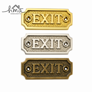 Letrero de Latón Vintage para Puerta de Salón, Placa Decorativa de Pared Estilo Antiguo, Letrero Retro de Latón para Nombre de Habitación - Product Image 3