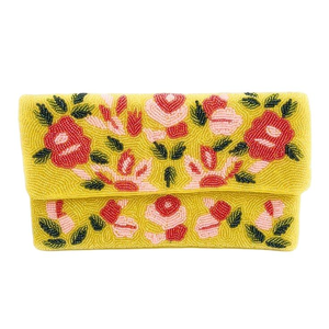 Sac à bandoulière brodé floral de qualité supérieure pour femmes avec des broderies complexes, des perles décoratives et une finition artisanale élégante - Product Image 2