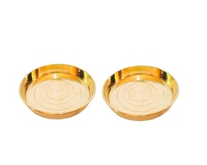 ชามทองเหลืองน้ำหนักมากแบบปรับแต่งได้ สำหรับบุฟเฟ่ต์ ร้านอาหาร และสไตล์การรับประทานอาหารแบบอินเดียดั้งเดิม - Product Image 1