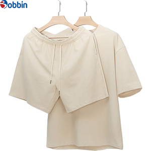 Comfortable Outfit Unisex Men's Oversized T-Shirt <b>Sets</b> Solid TShirt Jogger <b>Set</b> High Street Summer Breathable Customized Men <b>Sets</b> - Product Image 1