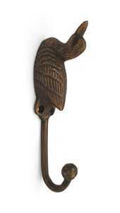 Brass Swimming Duck <b>Wall</b> <b>Hook</b> Handcrafted Decorative Metal <b>Hook</b> for Home <b>Key</b> Holder Towel Hanger Rustic Vintage Finished - Product Image 2